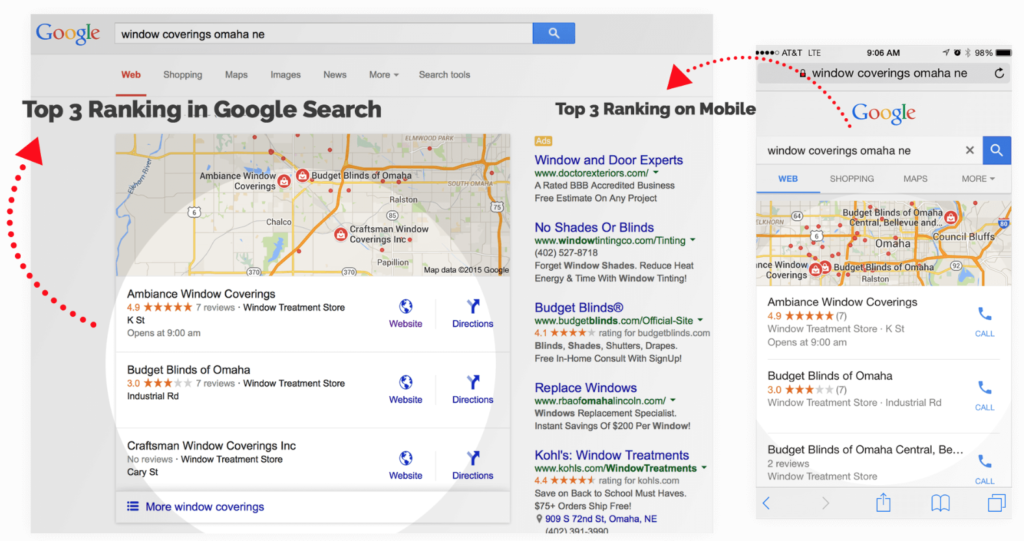 get ranked in google maps